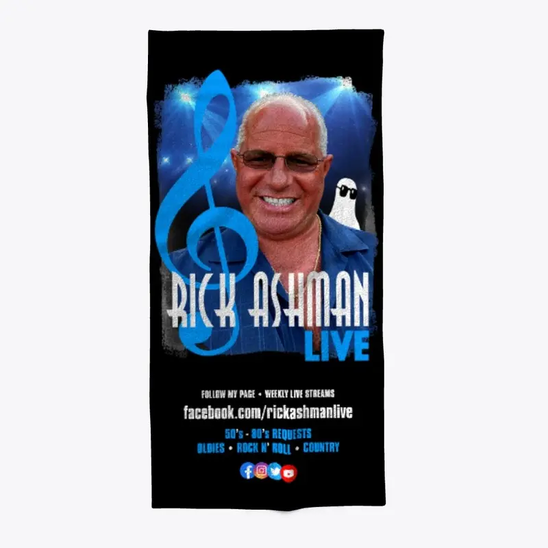  Rick Ashman Live and BOO Towel