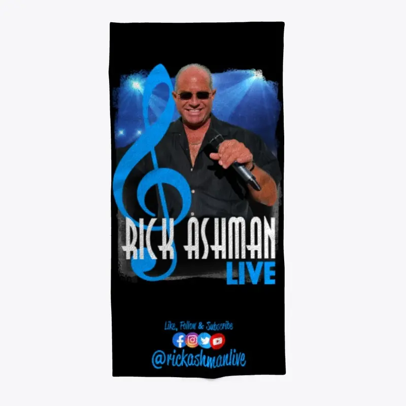 Rick Ashman Live Beach Towel