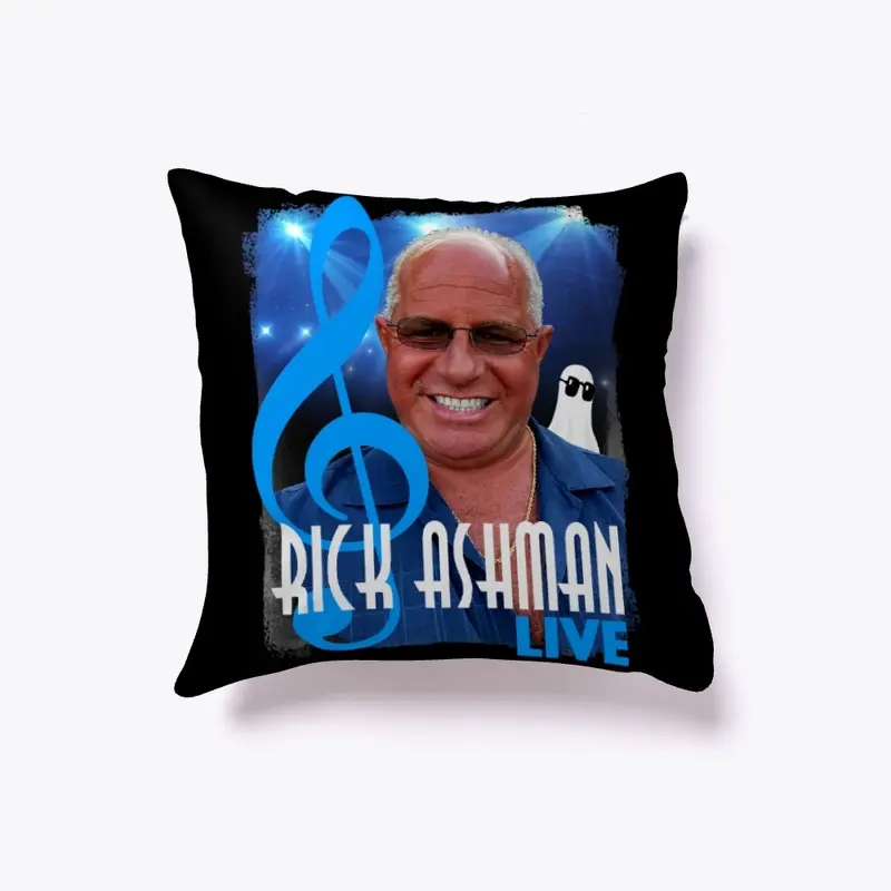 Rick Ashman Live and BOO Pillow